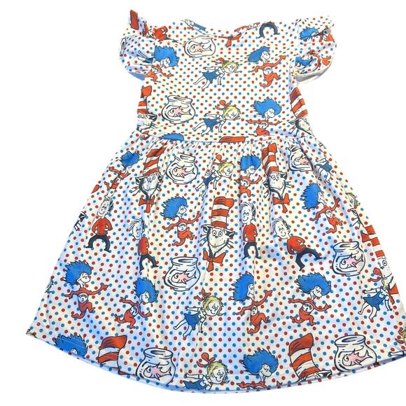 Dr. Suess Cat in the Hat Dress Size 4T Excellent Condition - Picture 2 of 6